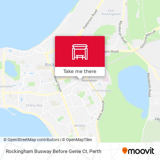 Rockingham Busway Before Genie Ct map
