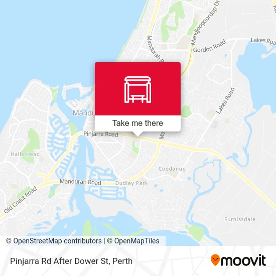 Mapa Pinjarra Rd After Dower St