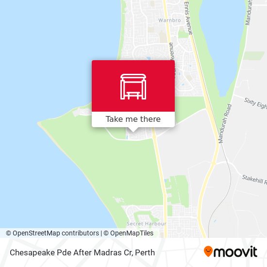 Chesapeake Pde After Madras Cr map