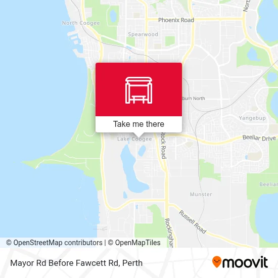 Mapa Mayor Rd Before Fawcett Rd