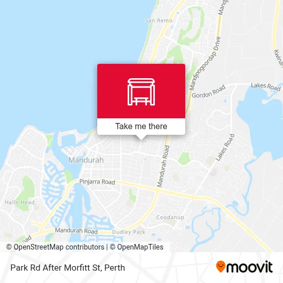 Mapa Park Rd After Morfitt St