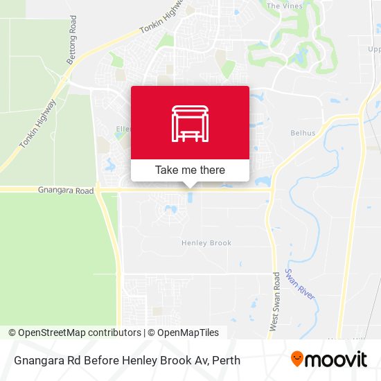 Gnangara Rd Before Henley Brook Av map