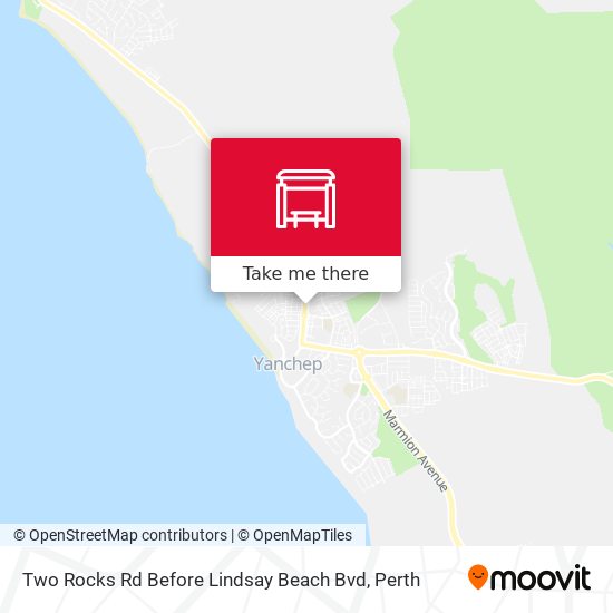 Two Rocks Rd Before Lindsay Beach Bvd map