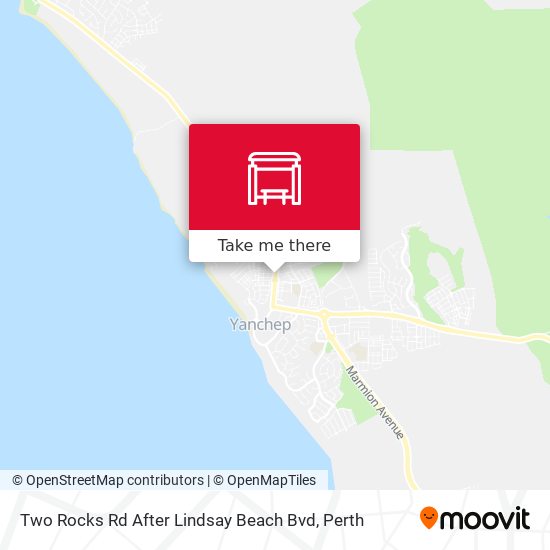 Two Rocks Rd After Lindsay Beach Bvd map
