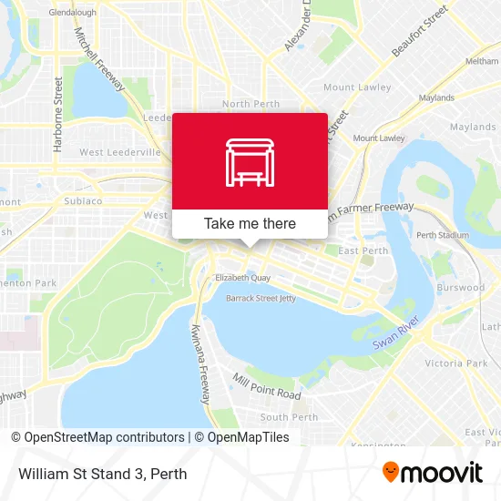 Mapa William St Stand 3