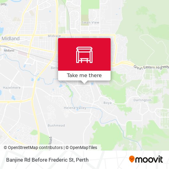 Banjine Rd Before Frederic St map
