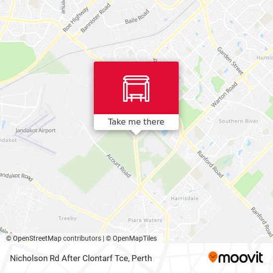 Nicholson Rd After Clontarf Tce map