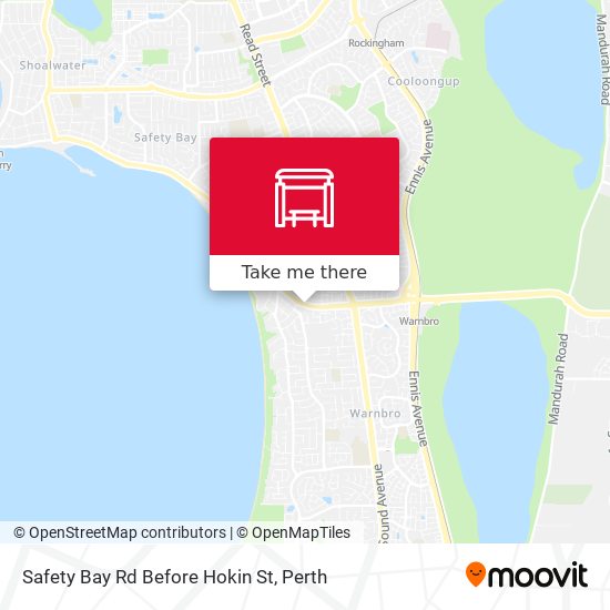 Safety Bay Rd Before Hokin St map