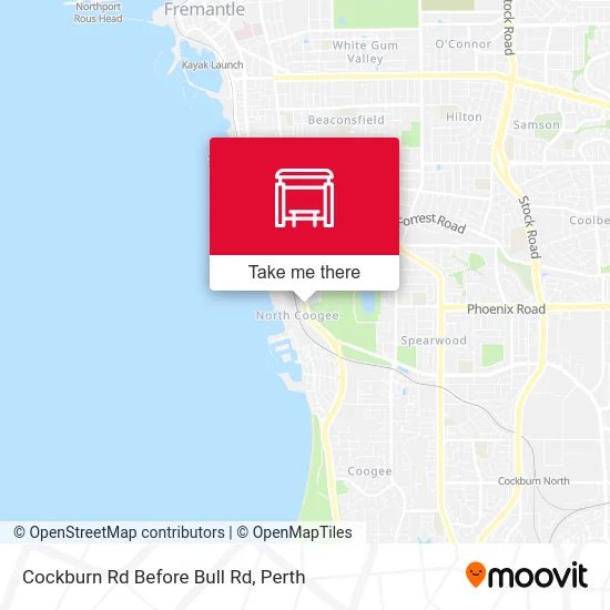 Mapa Cockburn Rd Before Bull Rd