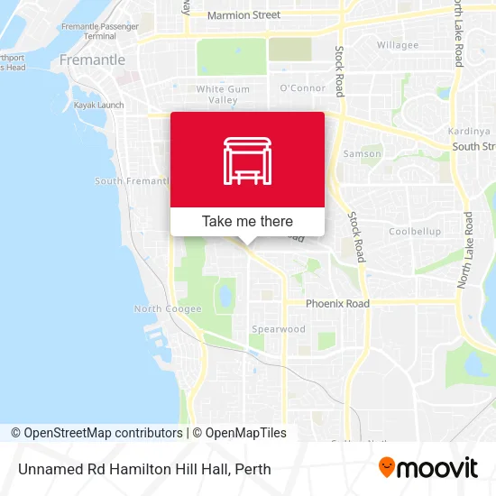 Unnamed Rd Hamilton Hill Hall map