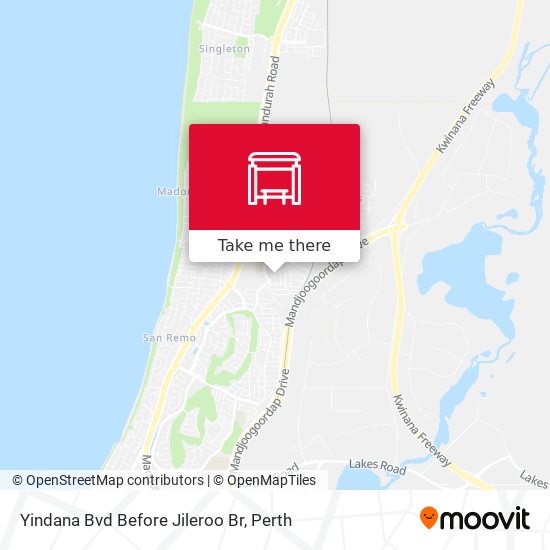 Yindana Bvd Before Jileroo Br map