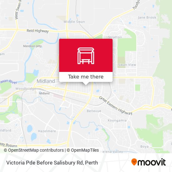 Victoria Pde Before Salisbury Rd map