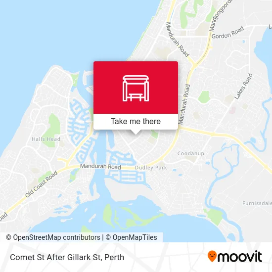 Mapa Comet St After Gillark St