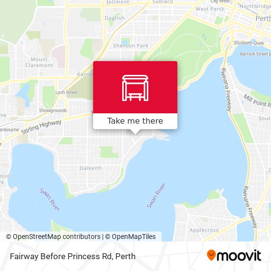 Fairway  Before Princess Rd map
