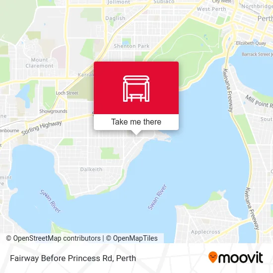 Mapa Fairway  Before Princess Rd