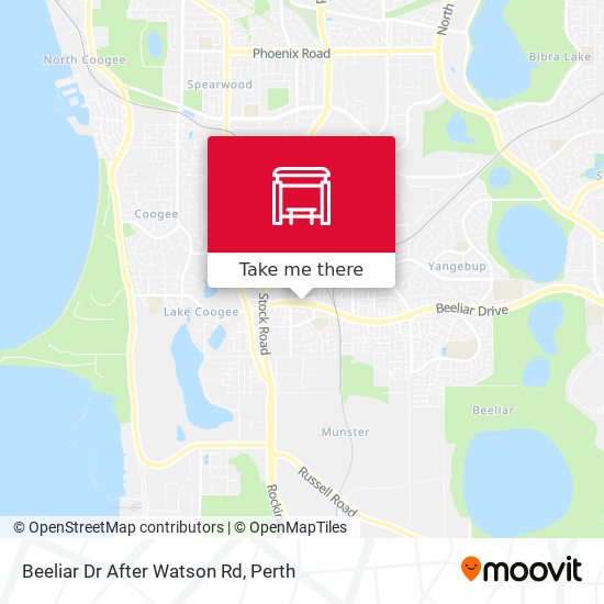 Beeliar Dr After Watson Rd map