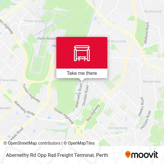 Mapa Abernethy Rd Opp Rail Freight Terminal