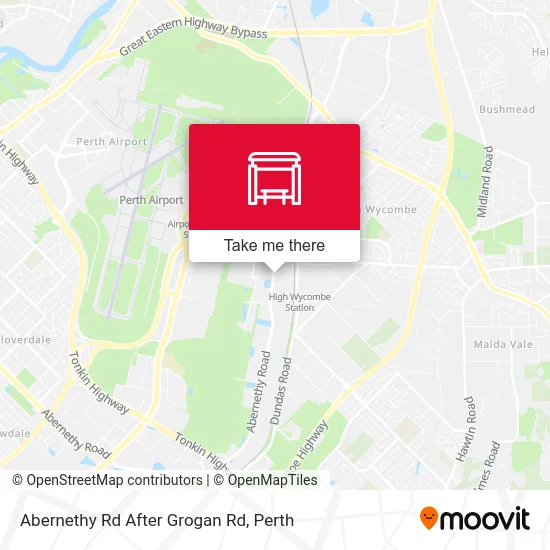 Mapa Abernethy Rd After Grogan Rd