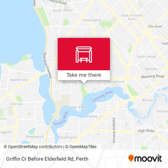 Griffin Cr Before Elderfield Rd map