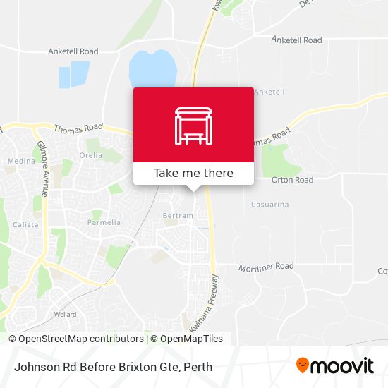 Johnson Rd Before Brixton Gte map