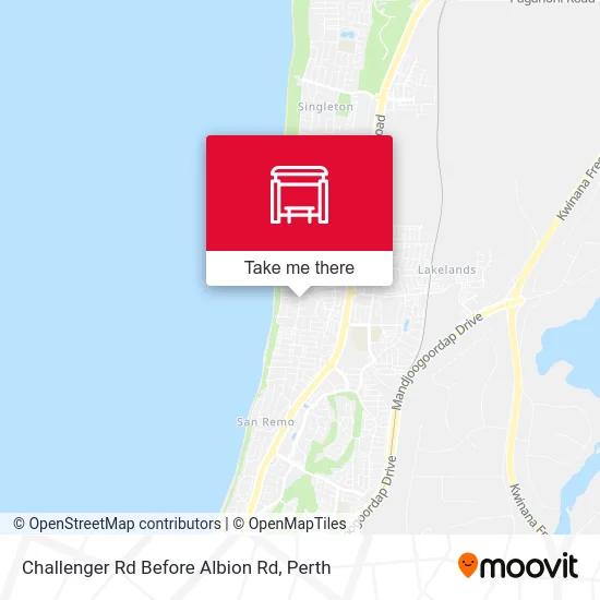 Mapa Challenger Rd Before Albion Rd