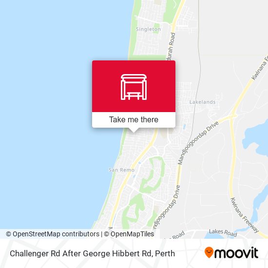 Challenger Rd After George Hibbert Rd map