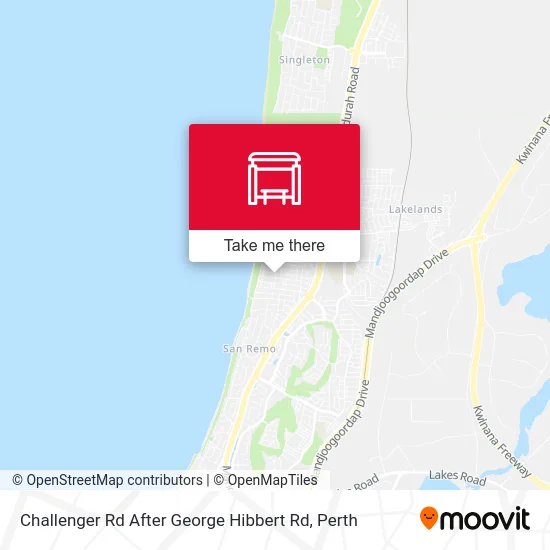 Mapa Challenger Rd After George Hibbert Rd