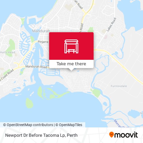 Newport Dr Before Tacoma Lp map