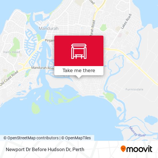 Newport Dr Before Hudson Dr map