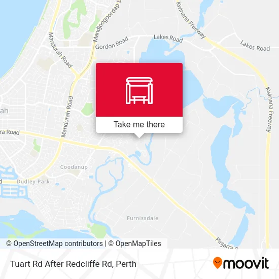 Mapa Tuart Rd After Redcliffe Rd