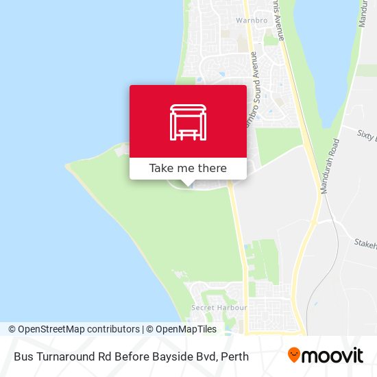 Bus Turnaround Rd Before Bayside Bvd map