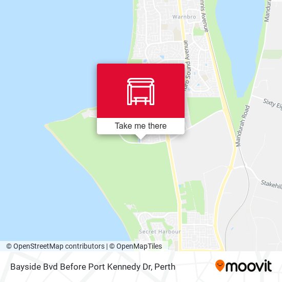 Bayside Bvd Before Port Kennedy Dr map