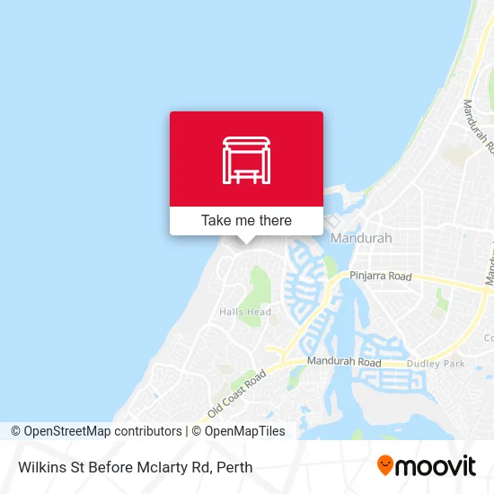 Mapa Wilkins St Before Mclarty Rd