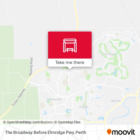 The Broadway   Before Elmridge Pwy map