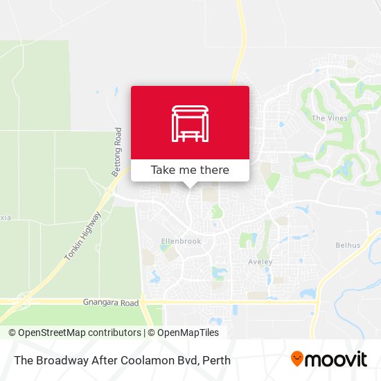 The Broadway  After Coolamon Bvd map