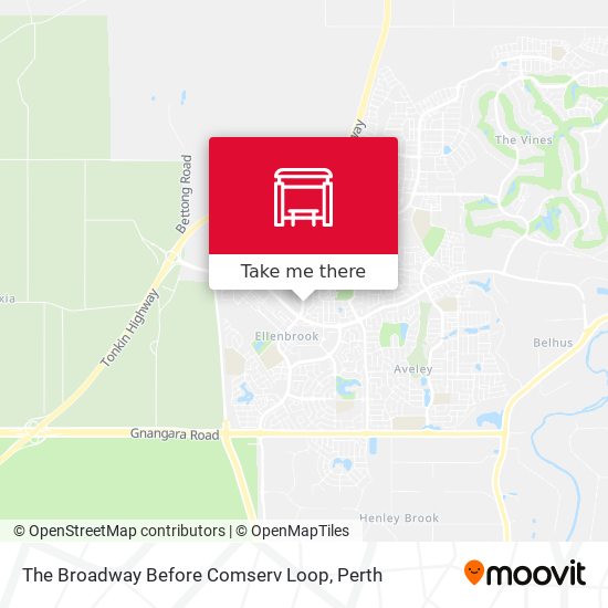 The Broadway  Before Comserv Loop map