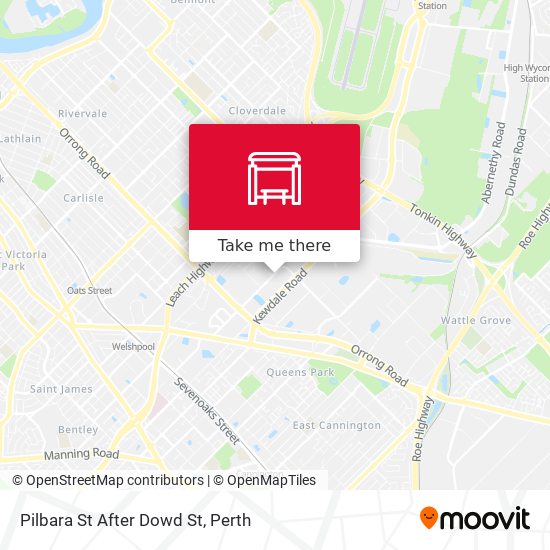 Pilbara St After Dowd St map
