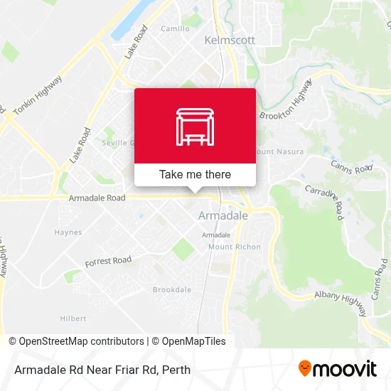 Mapa Armadale Rd Near Friar Rd