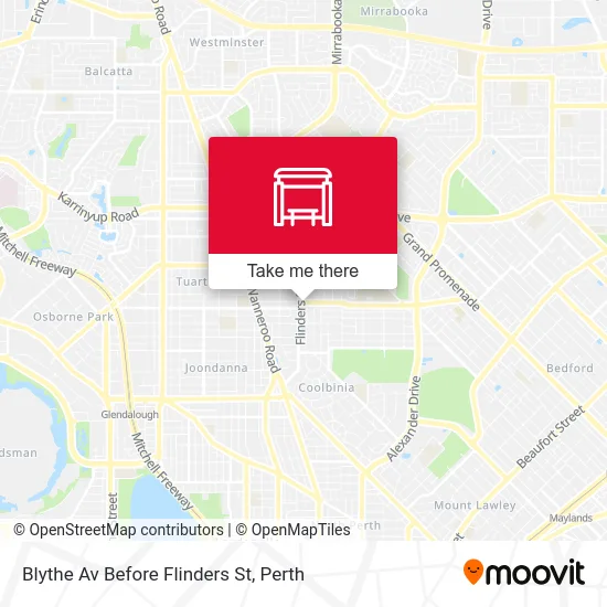Mapa Blythe Av Before Flinders St