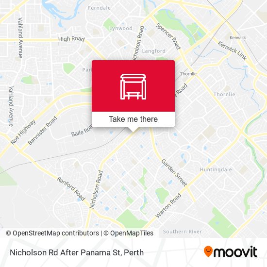Nicholson Rd After Panama St map