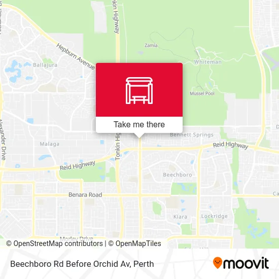 Mapa Beechboro Rd Before Orchid Av