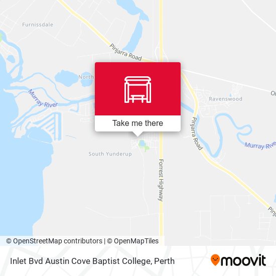 Mapa Inlet Bvd Austin Cove Baptist College