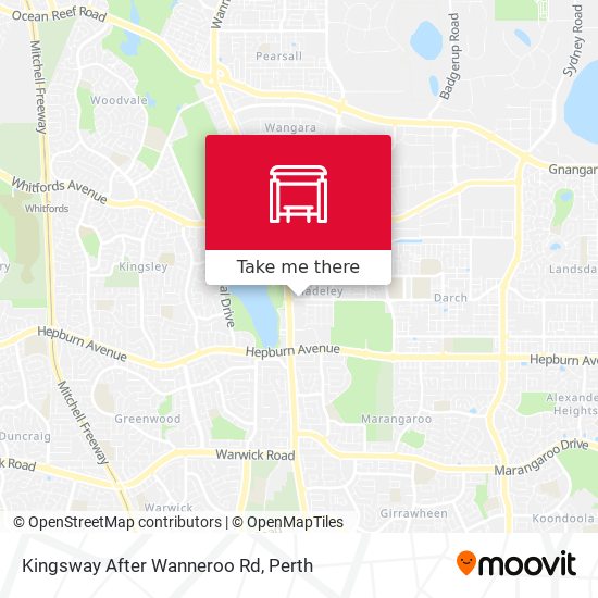 Kingsway   After Wanneroo Rd map