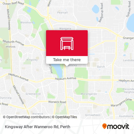 Mapa Kingsway   After Wanneroo Rd