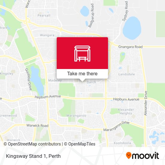 Kingsway   Stand 1 map