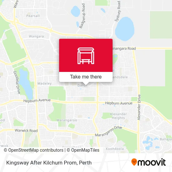 Mapa Kingsway   After Kilchurn Prom