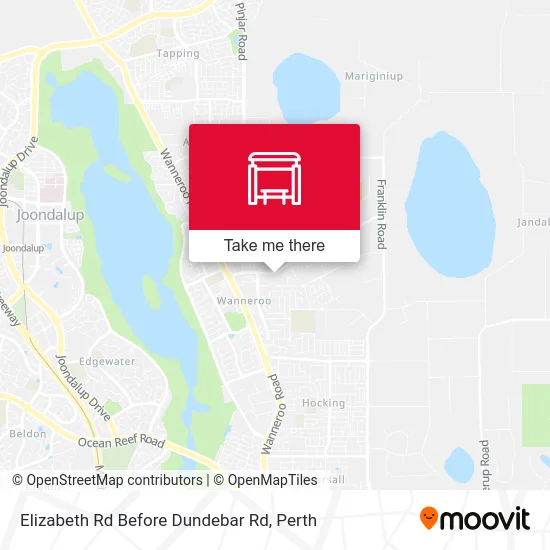 Mapa Elizabeth Rd Before Dundebar Rd