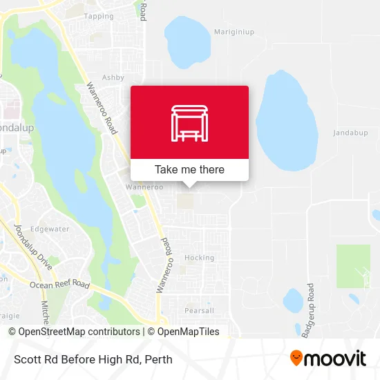 Mapa Scott Rd Before High Rd