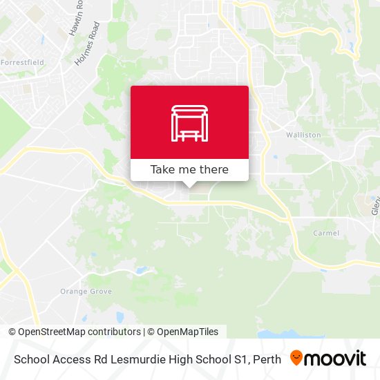 School Access Rd Lesmurdie High School S1 map