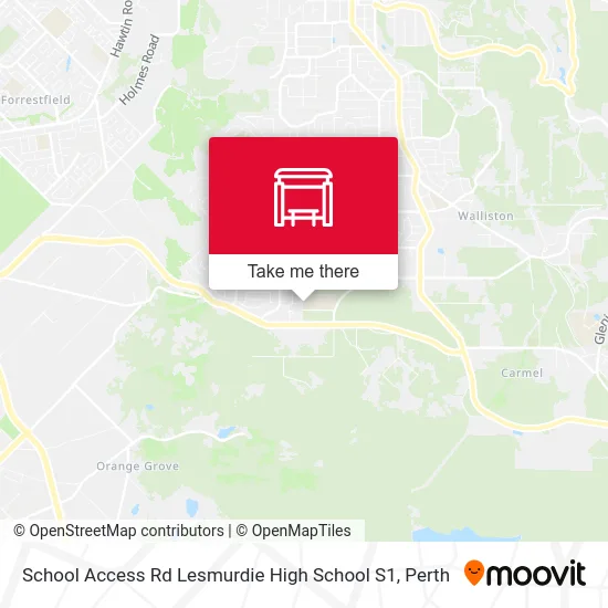 Mapa School Access Rd Lesmurdie High School S1
